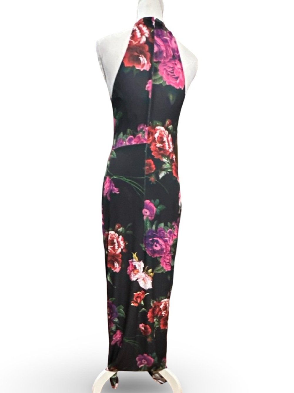 VENUS Floral Halter Neck Tulip Hem Maxi Dress - XS - Picture 9 of 15
